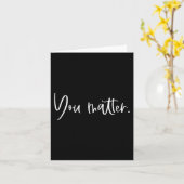 You Matter先生セラピストメンタルヘルスInspira カード (黄色い花)