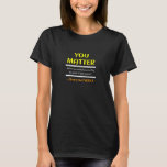 You Matter おもしろい Science Tシャツ<br><div class="desc">君は重要だ。あなた自身を光の二乗の速度で乗算しない限り、あなたエネルギー。これは科学の素晴らし先生やパパのジョーク、パパのパンや単に単純なおもしろいのユーモアのための科学のジョークの完璧な贈り物である。</div>