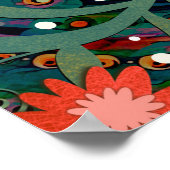 「You Matter」ティール(緑がかった色)フローラ感動的教室 ポスター (角)