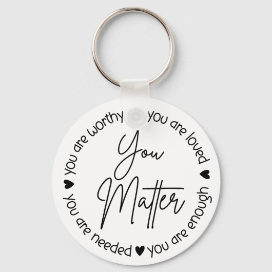 You Matter – メンタルヘルスの確認 キーホルダー (正面)