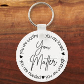 You Matter – メンタルヘルスの確認 キーホルダー (裏面)