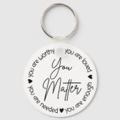 You Matter – メンタルヘルスの確認 キーホルダー (裏面)