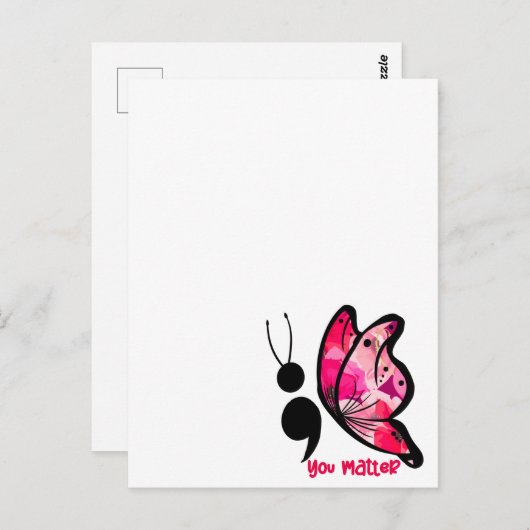 You Matter – 蝶 ポストカード (正面/裏面)