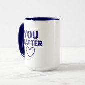 You Matter"赤いハート陽性 マグカップ (正面左)