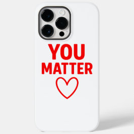 You Matter"赤いハート陽性 Case-Mate iPhone 14 Pro Maxケース