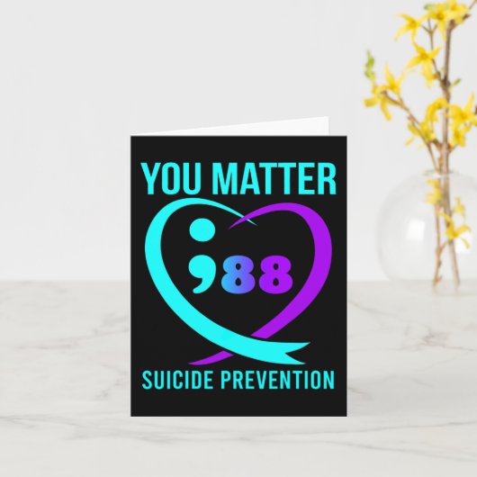 You Matter 988自殺防止認識度 カード (黄色い花)