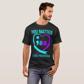 You Matter 988自殺防止認識度 Tシャツ (正面フル)
