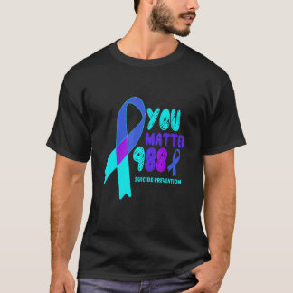You Matter 988 Suicide Prevention Awareness Rainbo Tシャツ