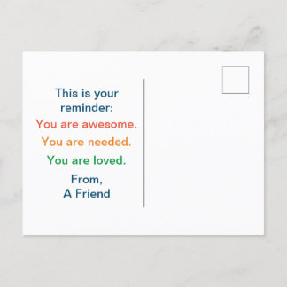 You Matter Anonymous "Secret Sender" Postcard ポストカード