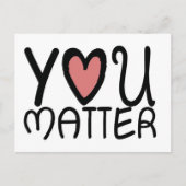 You Matter Anonymous "Secret Sender" Postcard ポストカード (正面)
