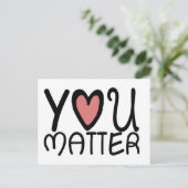 You Matter Anonymous "Secret Sender" Postcard ポストカード (スタンド正面)