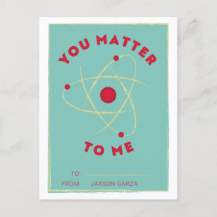 You Matter Classroom Valentine シーズンポストカード