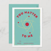 You Matter Classroom Valentine シーズンポストカード (正面/裏面)