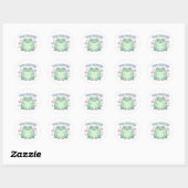 You Matter Frog Sticker Cute Frog With Hearts Posi ラウンドシール (シート)