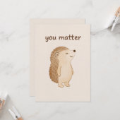 You Matter Hedgehog Encouragement Card カード (正面/裏面インサイチュ)