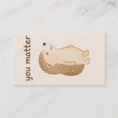 You Matter Hedgehog Gift Enclosure Card エンクロージャーカード (正面)