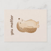 You Matter Hedgehog Postcard ポストカード (正面)