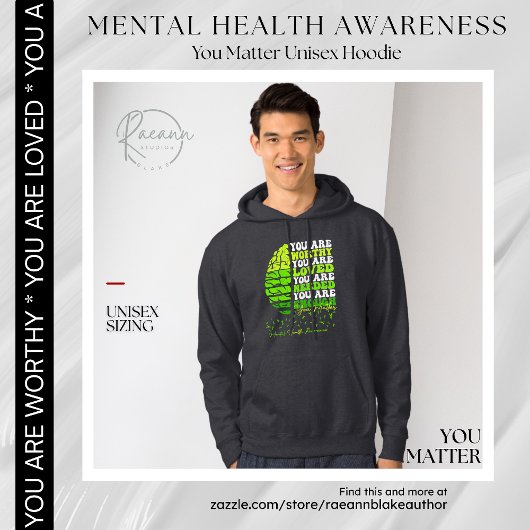 You Matter Mental Health Awareness Unisex Hoodie パーカ