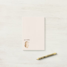 You Matter Minimal Hedgehog Post-it Notes ポストイット