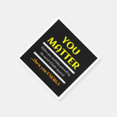 You Matter Science Punおもしろい スタンダードカクテルナプキン (角)