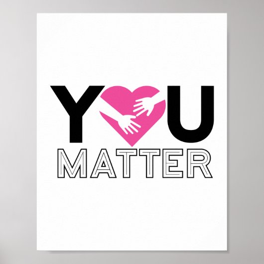You Matter Social Worker School Gift Mental Health ポスター (正面)