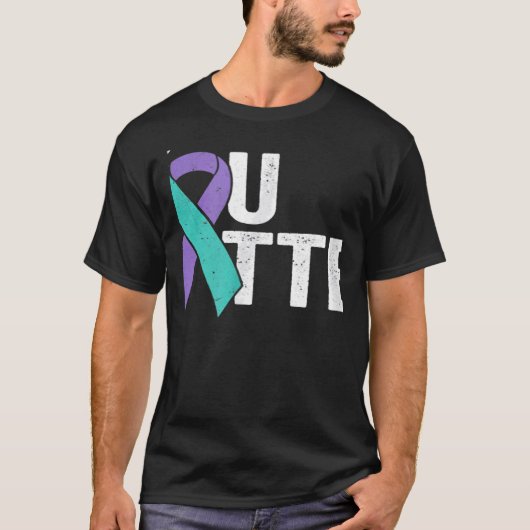 You Matter Suicide Prevention Teal Purple Awarenes Tシャツ (正面)