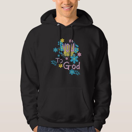 YOU MATTER TO GOD Women Christian Inspirational Ho パーカ (正面)