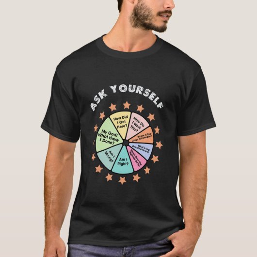 YOU MAY ASK YOURSELF T-Shirt |Talking Heads Slogan Tシャツ (正面)