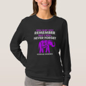 You May Not Remember I Will Never Forget Alzheimer Tシャツ (正面)