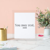 "You May Rest" Acrylic Desk Sign アクリルサイン (ウェディング)