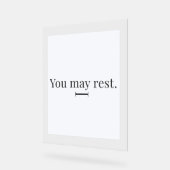"You May Rest" Acrylic Desk Sign アクリルサイン (傾斜)