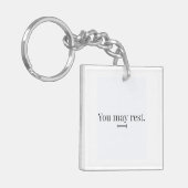 "You May Rest" Keychain キーホルダー (正面左)
