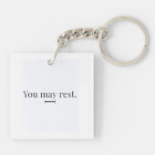 "You May Rest" Keychain キーホルダー (裏面)