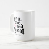 You MeとCat Coule Minimalist コーヒーマグカップ (正面左)
