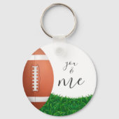 You & Meアメリカンフットボールのスーパーボウル キーホルダー (正面)