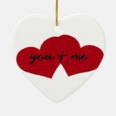 「You & Me」ハートオーナメント セラミックオーナメント (裏面)