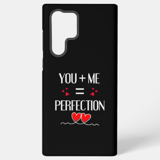 You + Me =完璧 – かわいいカップルデザイン Samsung Galaxy S22 Ultraケース
