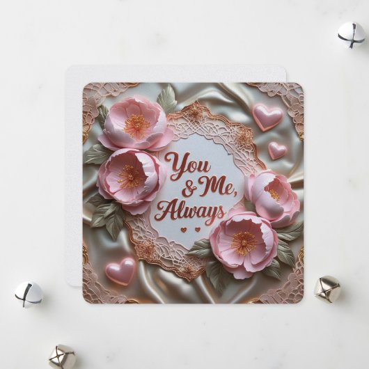 You & Me、常にバレンタインデー シーズンカード (正面/裏面インサイチュ)