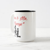 You & Me, Always - Romantic Couple Mug ツートーンマグカップ (正面左)