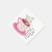 You Me And A Cup Of Tea Quote  スタンダードカクテルナプキン (角)