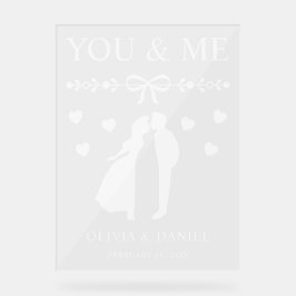 You & Me Custom Wedding アクリルサイン