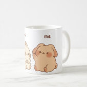 You & Me Cute Bunny Mug コーヒーマグカップ (正面右)