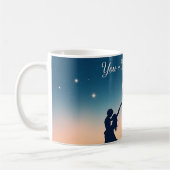 You + Me = Forever Mug コーヒーマグカップ (左)