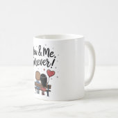 You & Me Forever Romantic Mug コーヒーマグカップ (正面右)