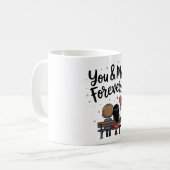 You & Me Forever Romantic Mug コーヒーマグカップ (正面左)