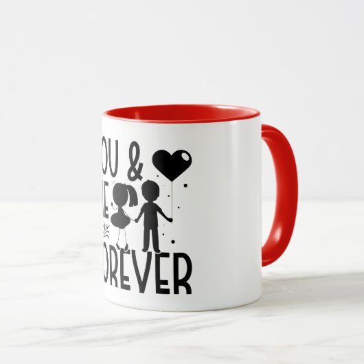 You & Me Forever Valentine's Day マグカップ (正面右)