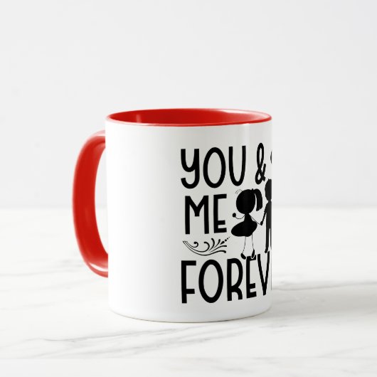 You & Me Forever Valentine's Day マグカップ (正面左)