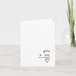 You + Me Greeting Card カード