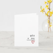 You + Me Greeting Card カード (黄色い花)