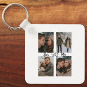 You & Me Keychain Multiple Photos Personalized キーホルダー (正面)